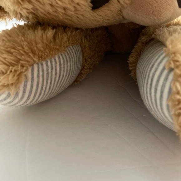 Steiff Sleep Well Bear Gray Tan Stripe GUC - Picture 7 of 9